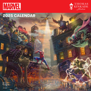 MARVEL by Thomas Kinkade Studios 2025 Wall Calendar - Thomas Kinkade Studios