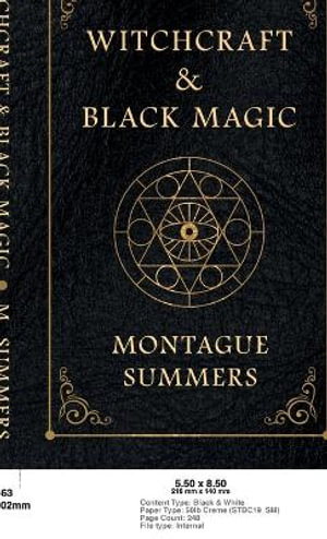 Witchcraft and Black Magic : No Series Linked - Montague Summers