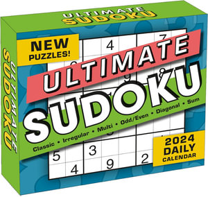 Ultimate Sudoku - 2024 Daily Desk Calendar : Classic, Irregular, Multi, Odd/Even, Diagonal, Sum - Conceptis Puzzles