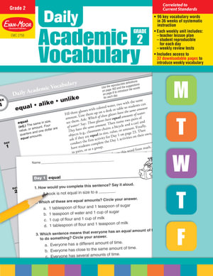 Daily Academic Vocabulary, Grade 2 Teacher Edition : Daily Academic Vocabulary - Evan-Moor Educational Publishers