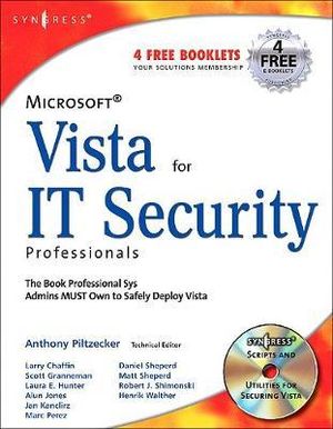 Microsoft Vista for IT Security Professionals - Tony Piltzecker