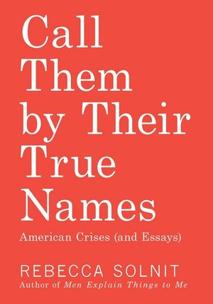 Call Them by Their True Names : American Crises (and Essays) - Rebecca Solnit