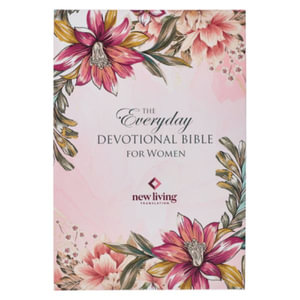 NLT Holy Bible Everyday Devotional Bible for Women New Living Translation, Floral - Christian Art Gifts