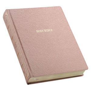 KJV Large Print Note-Taking Bible Mauve Faux Leather - Christian Art Gifts