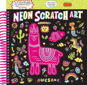 Neon Scratch Art : Creativity Corner - Silver Dolphin Books 