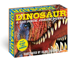 Dinosaurs - Family Puzzle & Book : A 550-Piece Jigsaw Puzzle Featuring the T-Rex Handbook! - Julius Csotonyi