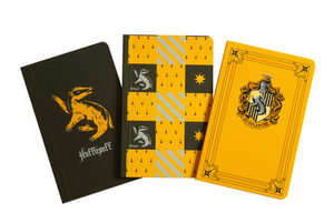 Harry Potter: Hufflepuff - Pocket Notebook Collection (Set of 3) : Harry Potter - Insight Editions