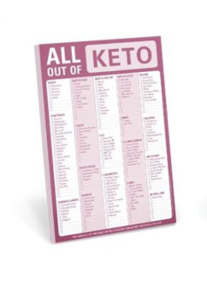 Knock Knock All Out Of Pad (Keto) : Keto Diet Grocery List Note Pad - Knock Knock