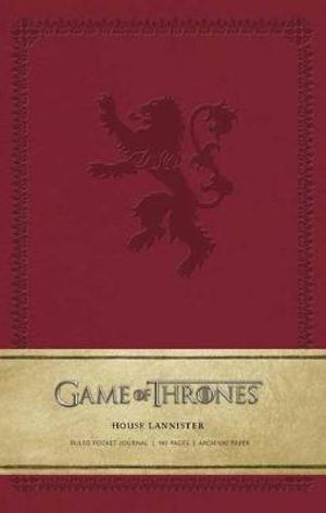 Game of Thrones House Lannister Ruled Pocket Journal : Game of Thrones - Insight Editions