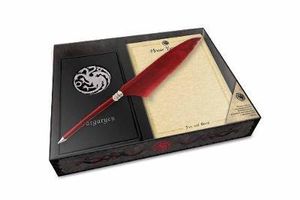 Game of Thrones : House Targaryen: Desktop Stationery Set (with Pen) - Insight Editions