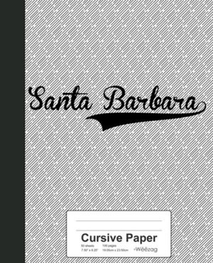 Cursive Paper Santa Barbara Notebook By Weezag 9781695250383 Booktopia