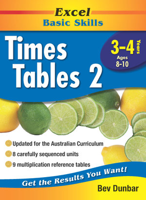 Excel Basic Skills Workbook : Times Tables 2 Years 3-4 - Bev Dunbar