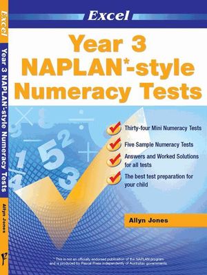 Excel NAPLAN-style Numeracy Tests : Year 3 - Excel