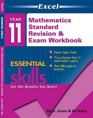 Excel Essential Skills Year 11 Preliminary Mathematics Standard Revision and Exam Workbook - Pascal Press