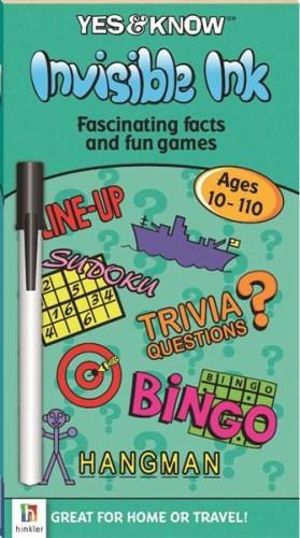 Yes and Know Invisible Ink Ages 10-110 : Yes and Know