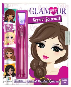 Glamour Girl Secret Journal (Elena, Pink) : Glamour Girl