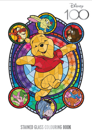 Disney 100, Stained Glass Adult Colouring Book, 9781761298684
