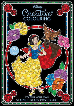 Disney : Stained Glass Adult Poster Book (Starring Snow White)