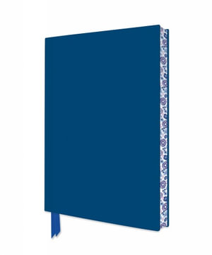 Artisan Notebook : Mid Blue : Lined, PU Leather Flexi Cover - Flame Tree Studio