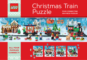 LEGO Christmas Train Puzzle : Four Connecting 100-Piece Puzzles - LEGO