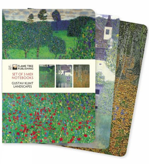 Midi Notebook Collection : Gustav Klimt, Landscapes (Set of 3) - FLAME TREE STUDIO