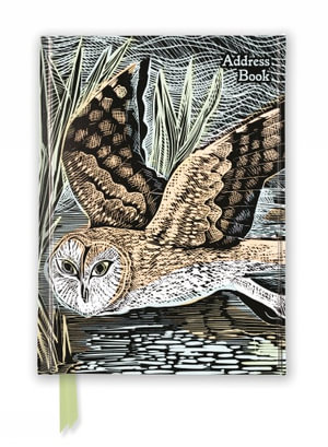 Angela Harding: Marsh Owl - Address Book : Hardcover - FLAME TREE STUDIO