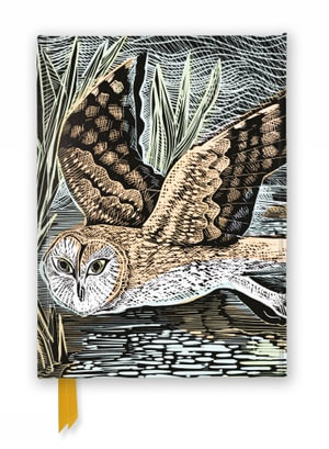 Foiled Journal #352 : Angela Harding, Marsh Owl - FLAME TREE STUDIO