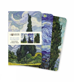 Mini Notebook Collection : Vincent van Gogh, Cypresses (Set of 3) - FLAME TREE STUDIO