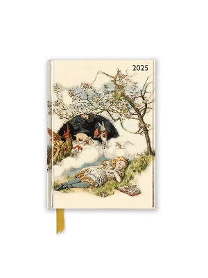 British Library : Alice Asleep 2025 Luxury Pocket Diary Planner - Week to View - Flame Tree Studio