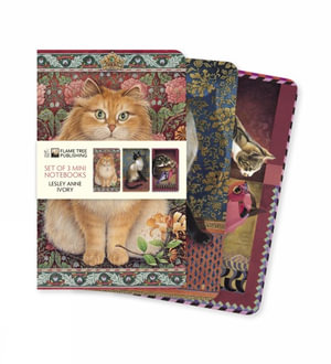 Lesley Anne Ivory - Mini Notebook Collection (Set of 3) : Lined Pages, Sturdy Cover - Flame Tree Studio