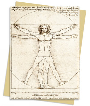 Leonardo da Vinci: Vitruvian Man Greeting Card Pack : Pack of 6 - Flame Tree Studio