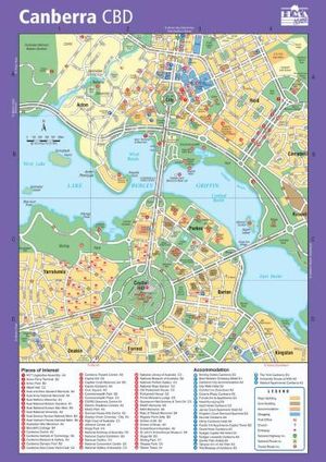 Canberra A4 Map - Maps Australia Hema