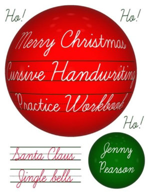 Merry Christmas Cursive Handwriting Practice Workbook - Jenny Pearson