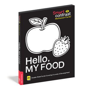 Smartcontrast Montessori Cards(R) Hello, My Food : 20 large-size high-contrast cards perfect for your child's brain development. - duopress labs