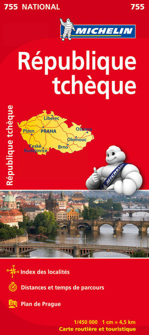 Czechia : Michelin National Road Map 755 - Michelin Map