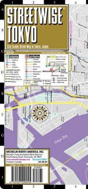 Streetwise Tokyo Map - Laminated City Center Street Map of Tokyo, Japan : City Plans - Michelin