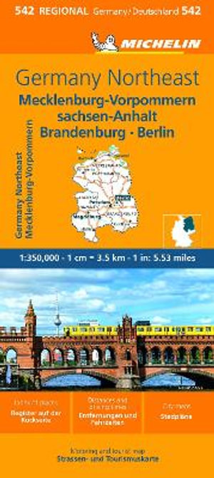 Germany Northeast - Michelin Regional Map 542 : Michelin Maps - Michelin