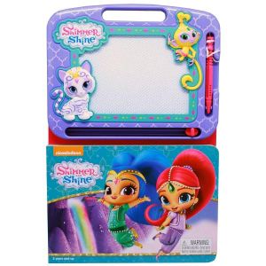 Learning Shimmer and Shine: Learning Book with Magnetic Drawing Kit : 22 Page Storybook & Magnetic Drawing Kit - Kelly Bergevin