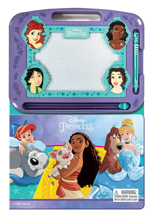 Disney Princess: Activity Book Learning, Writing, Sketching with Magnetic Drawing Doodle Pad for Kids  : Storybook & Magnetic Drawing Kit - Phidal Publishing