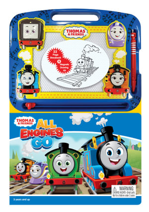 Thomas & Friends: All Engines Go - Activity Book Learning, Writing, Sketching with Magnetic Drawing Doodle Pad for Kids : Storybook & Magnetic Drawing Kit - Phidal Publishing