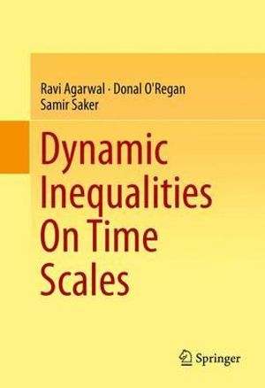 Dynamic Inequalities On Time Scales - Ravi Agarwal