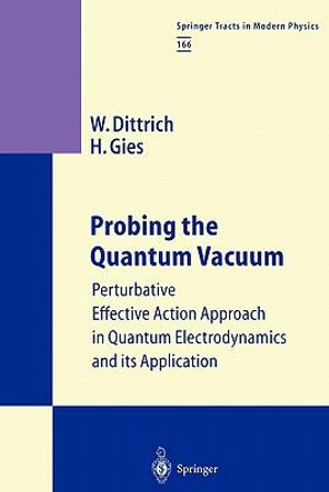 Probing the Quantum Vacuum : Perturbative Effective Action Approach in Quantum Electrodynamics and its Application - Walter Dittrich