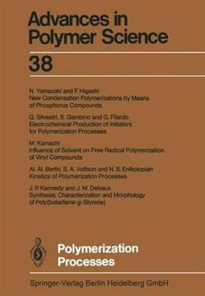 Polymerization Processes : Advances in Polymer Science - Al. Al. Berlin