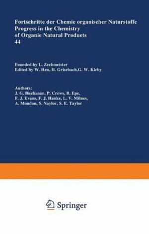 Fortschritte der Chemie organischer Naturstoffe / Progress in the Chemistry of Organic Natural Products : Fortschritte der Chemie organischer Naturstoffe   Progress in the Chemistry of Organic Natural Products - J.G. Buchanan