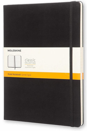 Moleskine Classic : Extra Large Notebook, Ruled, Black : Hardcover - Moleskine