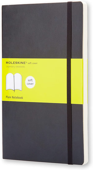 Moleskine Classic: Large Notebook, Plain, Black : Soft Cover - Moleskine