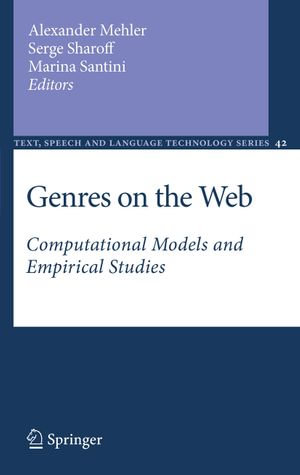 Genres on the Web : Computational Models and Empirical Studies - Alexander Mehler