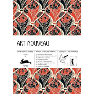 Art Nouveau - Gift & Creative Paper Book: Vol. 87 : 12 large sheets of very high-quality wrapping paper - Pepin Van Roojen