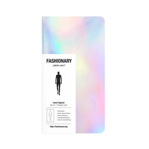 Fashionary Mini Neon Light Mens Sketchbook A6 (Set of 3) - Fashionary